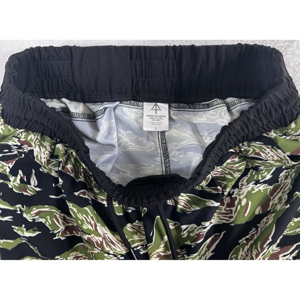 Arrowhead Tactical Shorts Mens Large Tiger Stripe Jungle Camo with New Belt - Picture 9 of 14